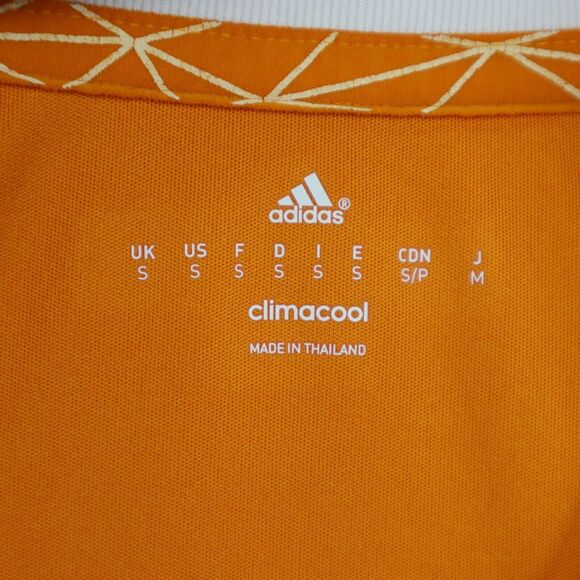 Houston Dynamo Shirt Men S Orange Adidas Print Dynamic Style Active Top Tee - Picture 2 of 15